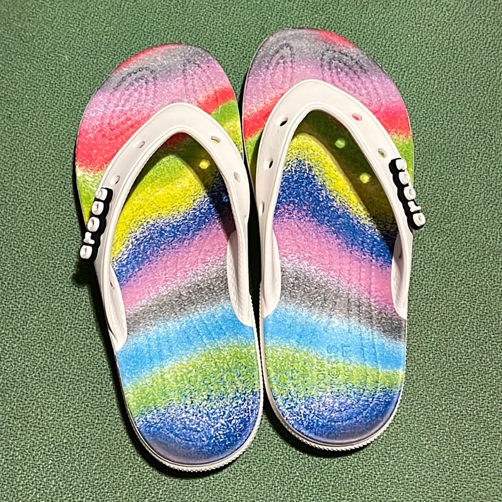 Crocs flip flops - worn only once